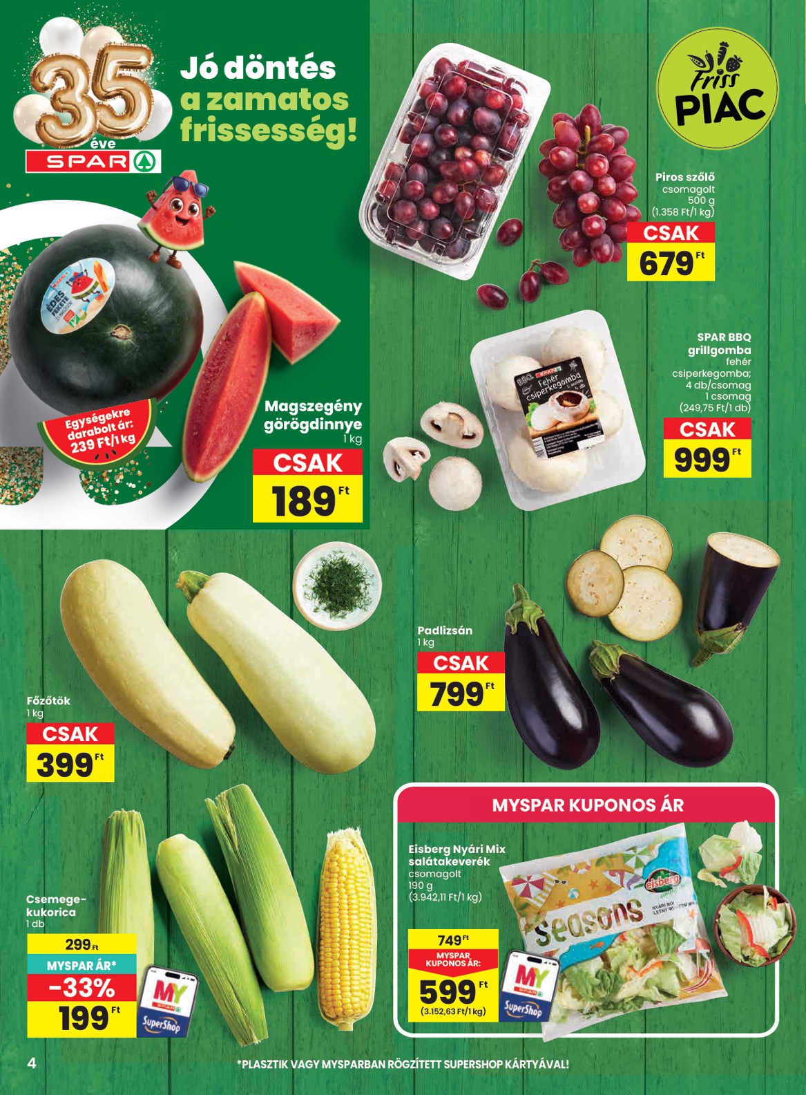 spar - SPAR hirdetmény a következő hétre csütörtöktől 2026.07.30.-tól szerdától 2026.08.05.-ig - page: 4