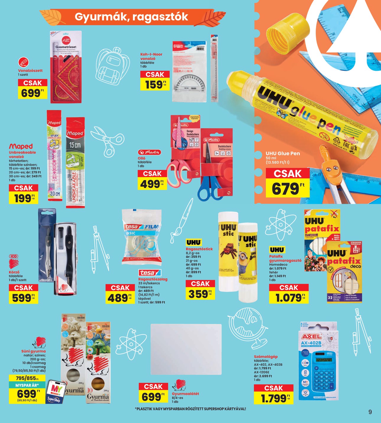 spar - SPAR - INTERSPAR Iskola hirdetmény a következő hétre csütörtöktől 2026.07.30.-tól szerdától 2026.08.12.-ig - page: 9