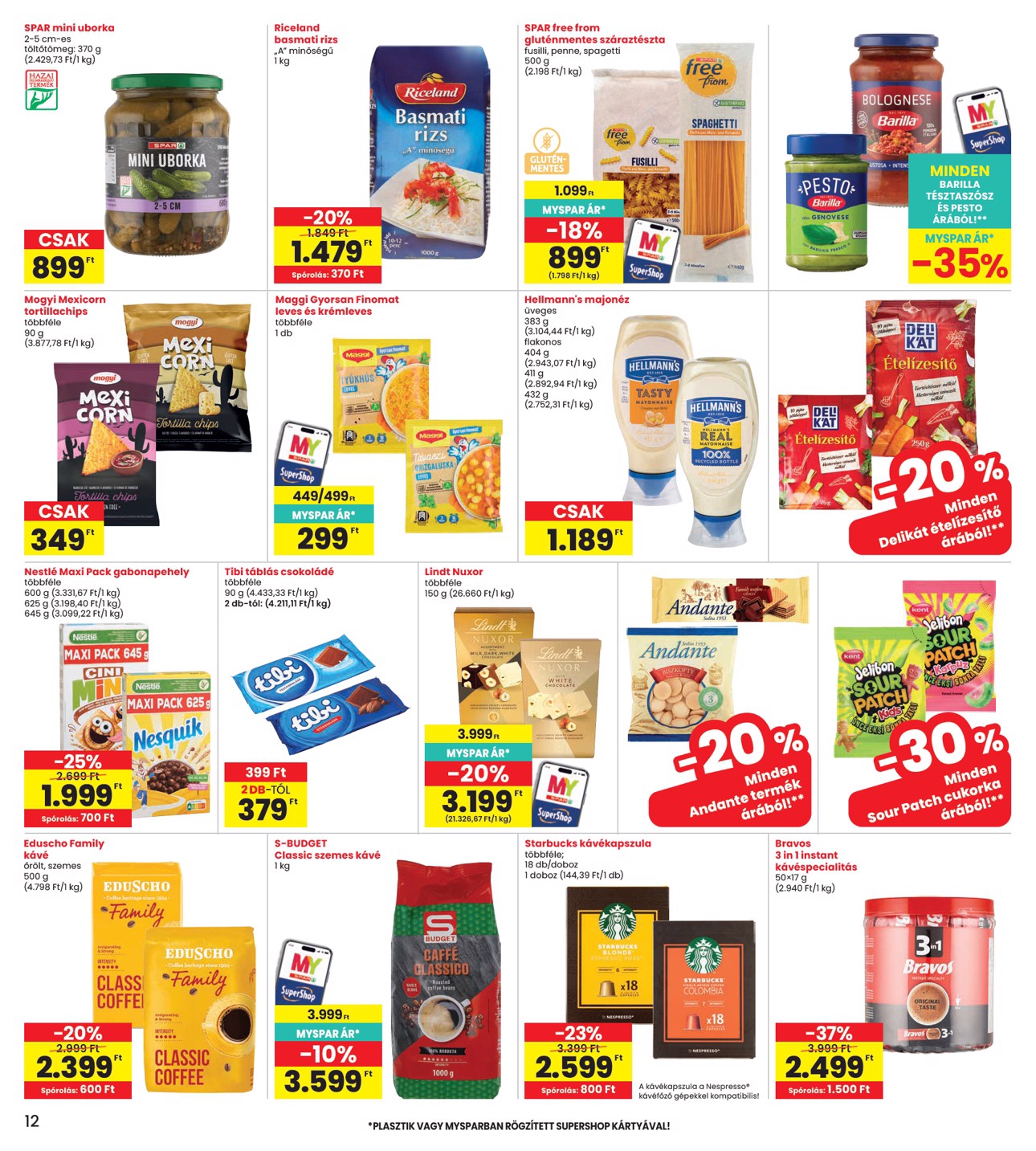 spar - SPAR - INTERSPAR hirdetmény a következő hétre csütörtöktől 2026.07.30.-tól szerdától 2026.08.05.-ig - page: 12