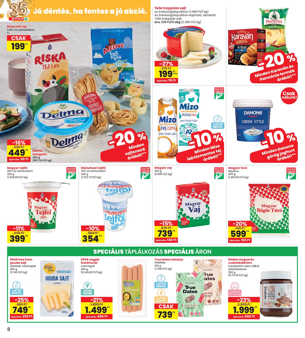 spar - SPAR - INTERSPAR hirdetmény a következő hétre csütörtöktől 2026.07.30.-tól szerdától 2026.08.05.-ig - page: 8