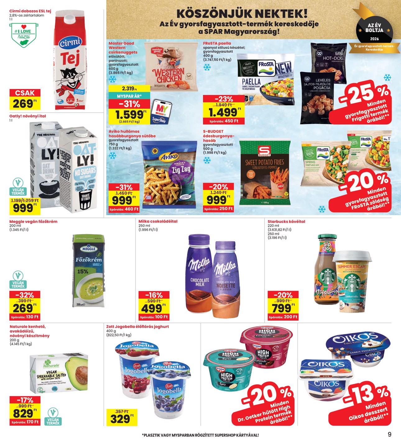 spar - SPAR - INTERSPAR hirdetmény a következő hétre csütörtöktől 2026.07.30.-tól szerdától 2026.08.05.-ig - page: 9