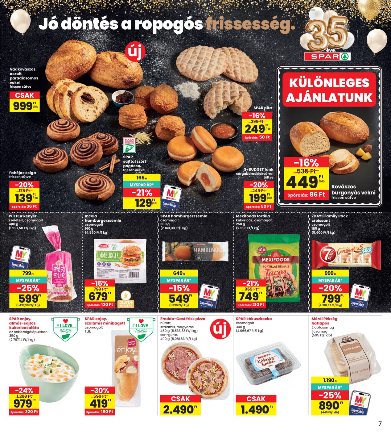 spar - INTERSPAR hirdetmény a következő hétre csütörtöktől 2026.08.06.-tól szerdától 2026.08.12.-ig - page: 7