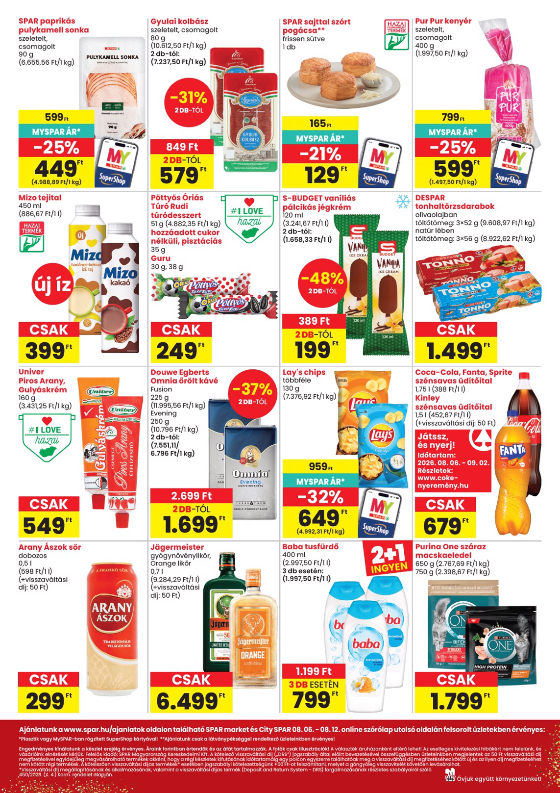 spar - SPAR - Market, City hirdetmény a következő hétre csütörtöktől 2026.08.06.-tól szerdától 2026.08.12.-ig - page: 2