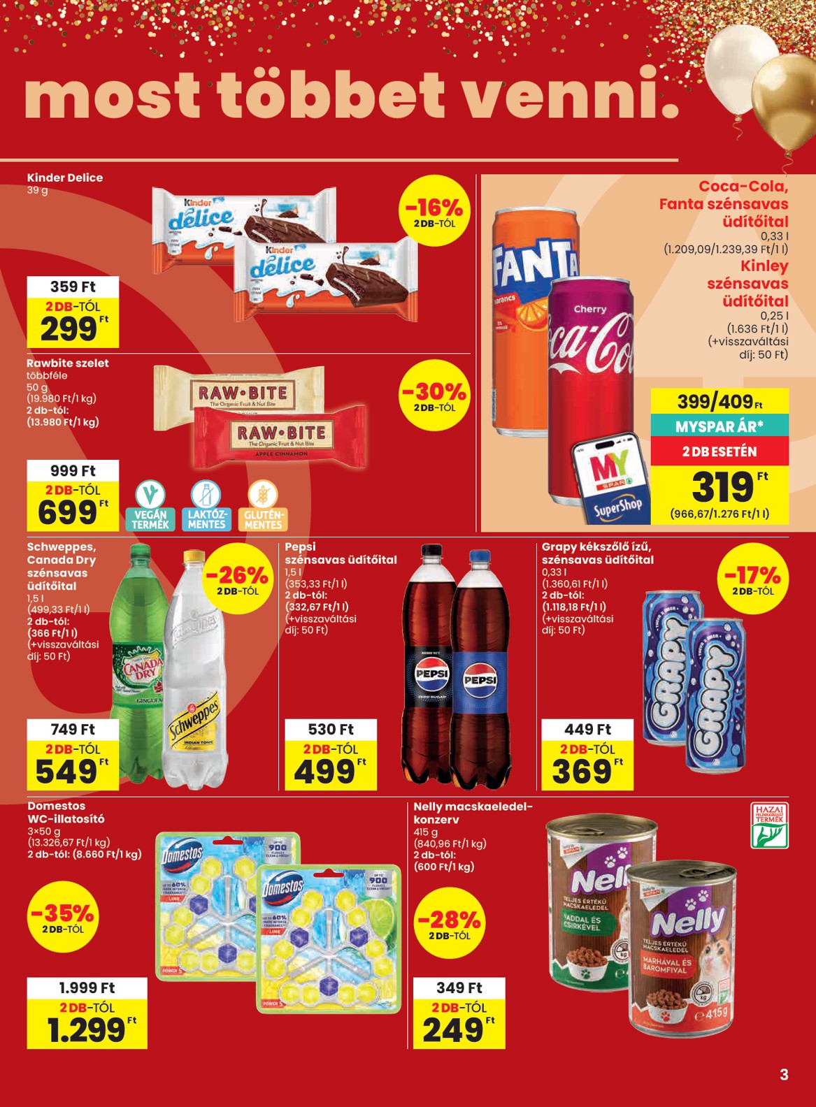 spar - SPAR hirdetmény a következő hétre csütörtöktől 2026.08.06.-tól szerdától 2026.08.12.-ig - page: 3