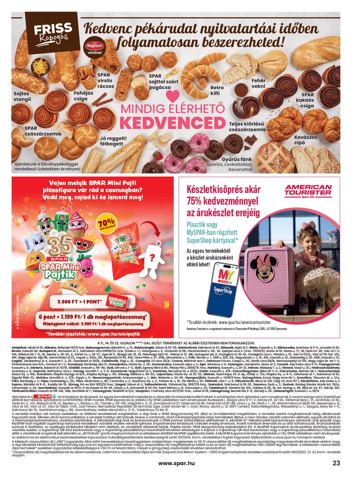 spar - SPAR hirdetmény a következő hétre csütörtöktől 2026.09.10.-tól szerdától 2026.09.16.-ig - page: 23