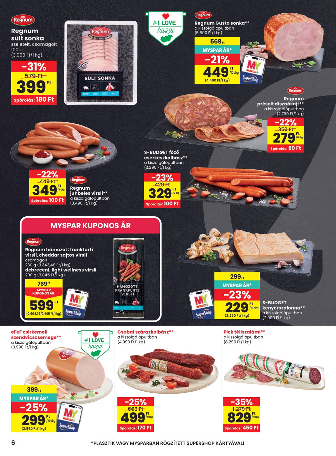 spar - SPAR hirdetmény a következő hétre csütörtöktől 2026.09.10.-tól szerdától 2026.09.16.-ig - page: 6