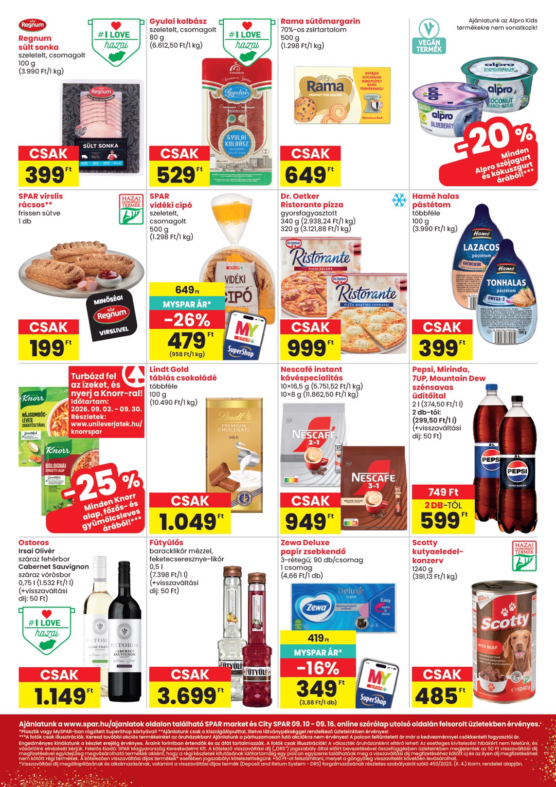 spar - SPAR - Market, City hirdetmény a következő hétre csütörtöktől 2026.09.10.-tól szerdától 2026.09.16.-ig - page: 2