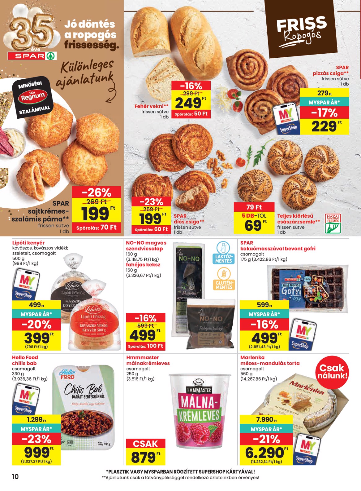spar - SPAR hirdetmény a következő hétre csütörtöktől 2026.09.17.-tól szerdától 2026.09.23.-ig - page: 10