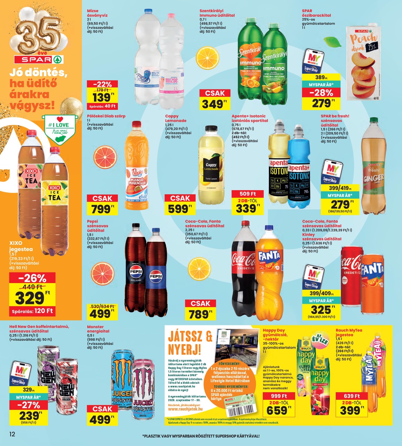 spar - INTERSPAR hirdetmény a következő hétre csütörtöktől 2026.09.17.-tól szerdától 2026.09.23.-ig - page: 12