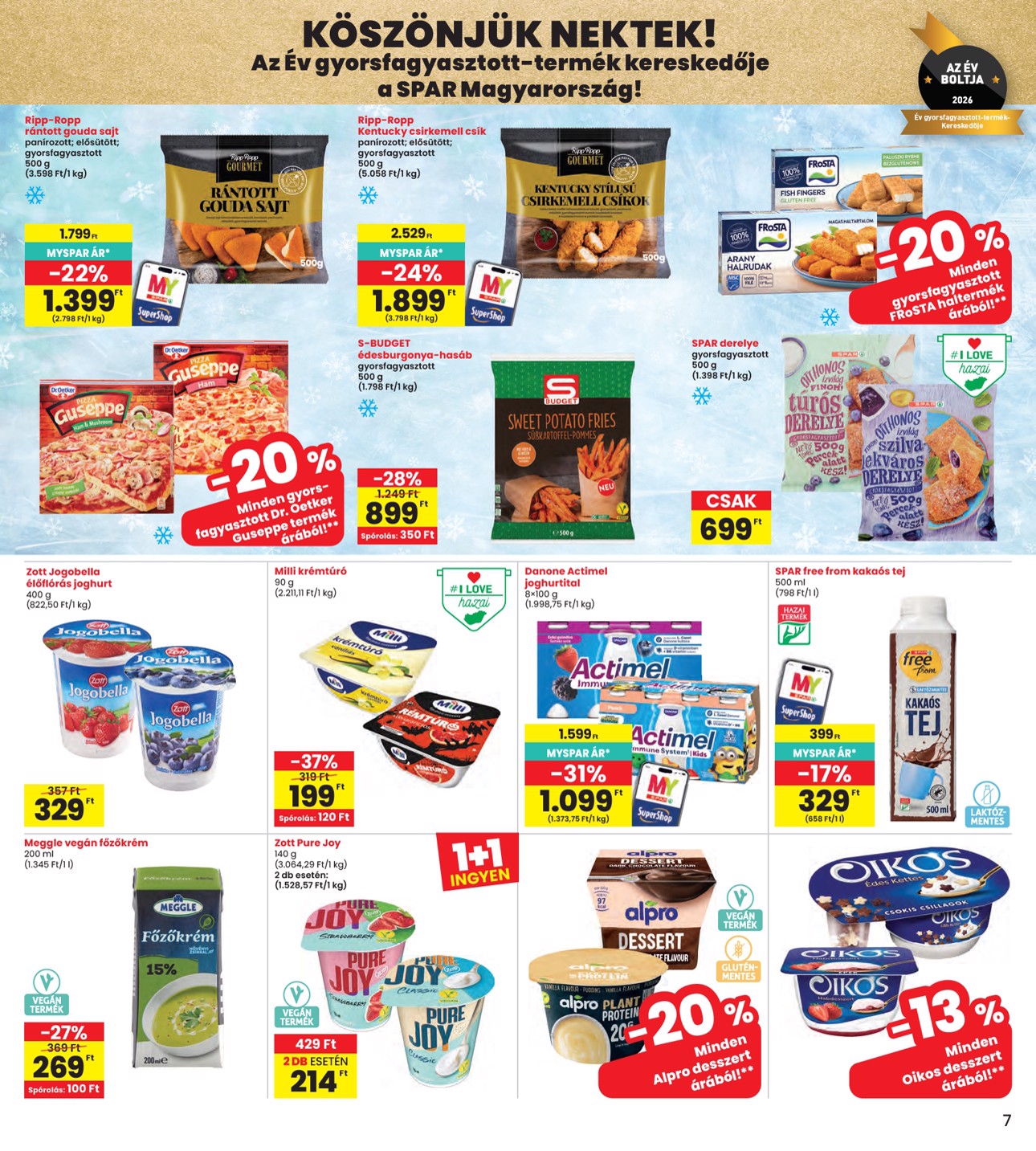 spar - INTERSPAR hirdetmény a következő hétre csütörtöktől 2026.09.17.-tól szerdától 2026.09.23.-ig - page: 7