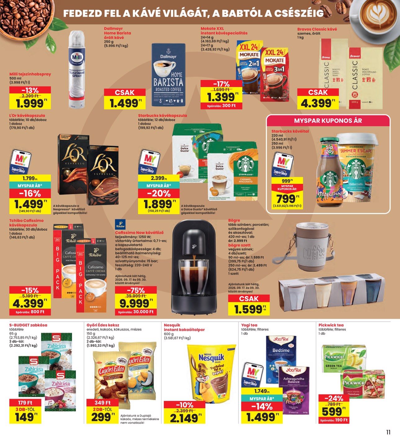 spar - INTERSPAR hirdetmény a következő hétre csütörtöktől 2026.09.17.-tól szerdától 2026.09.23.-ig - page: 11