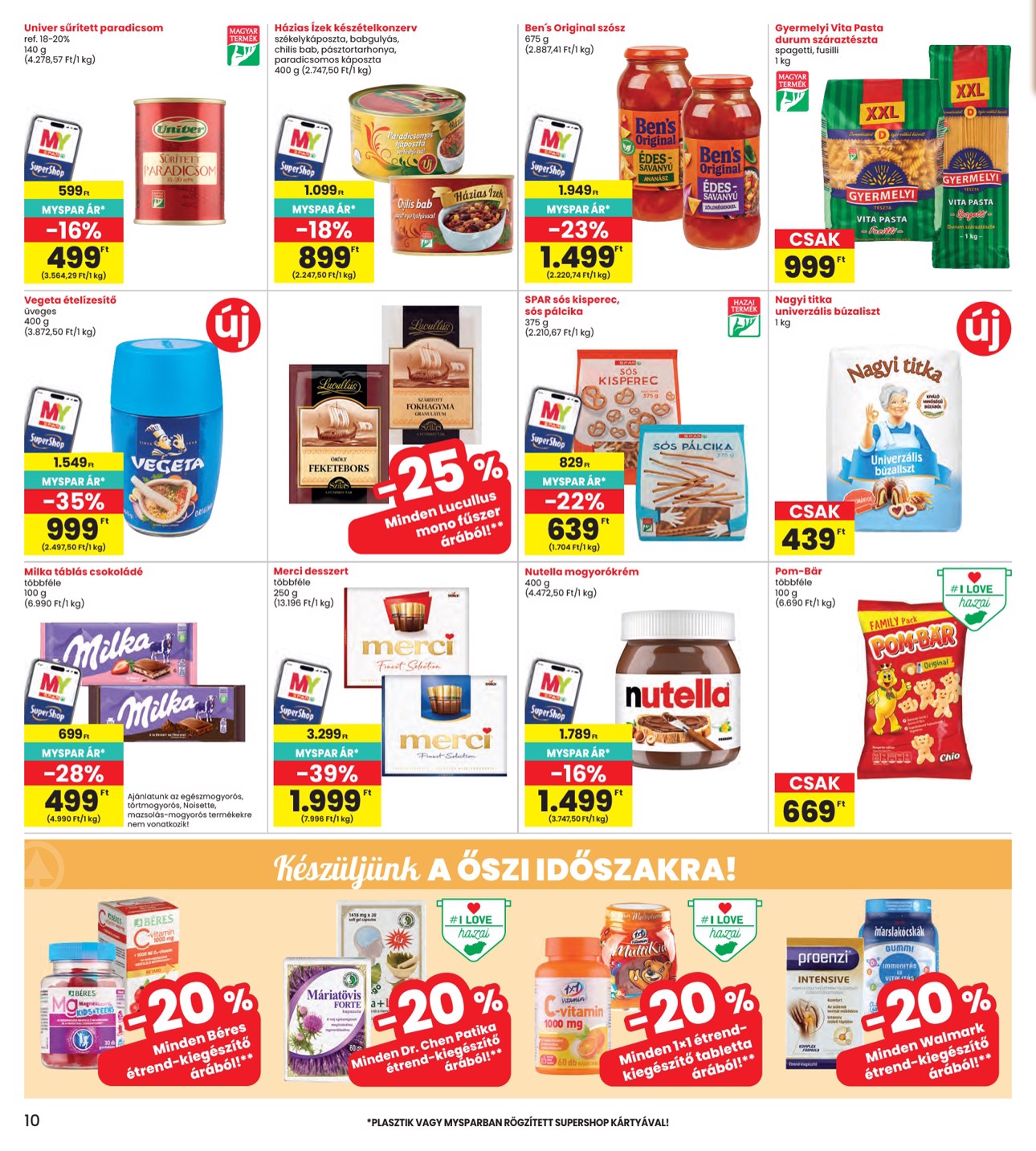spar - INTERSPAR hirdetmény a következő hétre csütörtöktől 2026.09.17.-tól szerdától 2026.09.23.-ig - page: 10