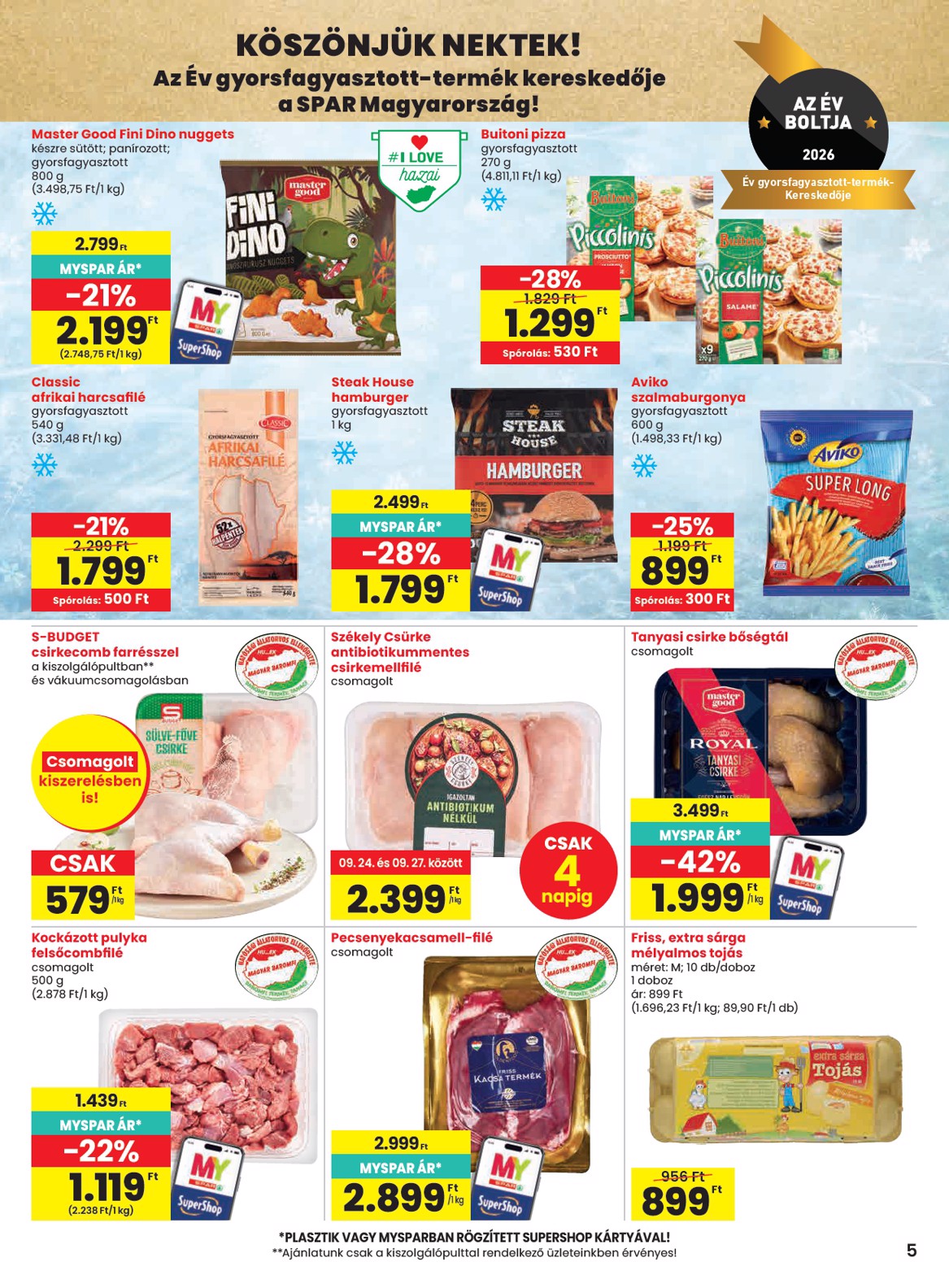 spar - SPAR hirdetmény a következő hétre csütörtöktől 2026.09.24.-tól szerdától 2026.09.30.-ig - page: 5