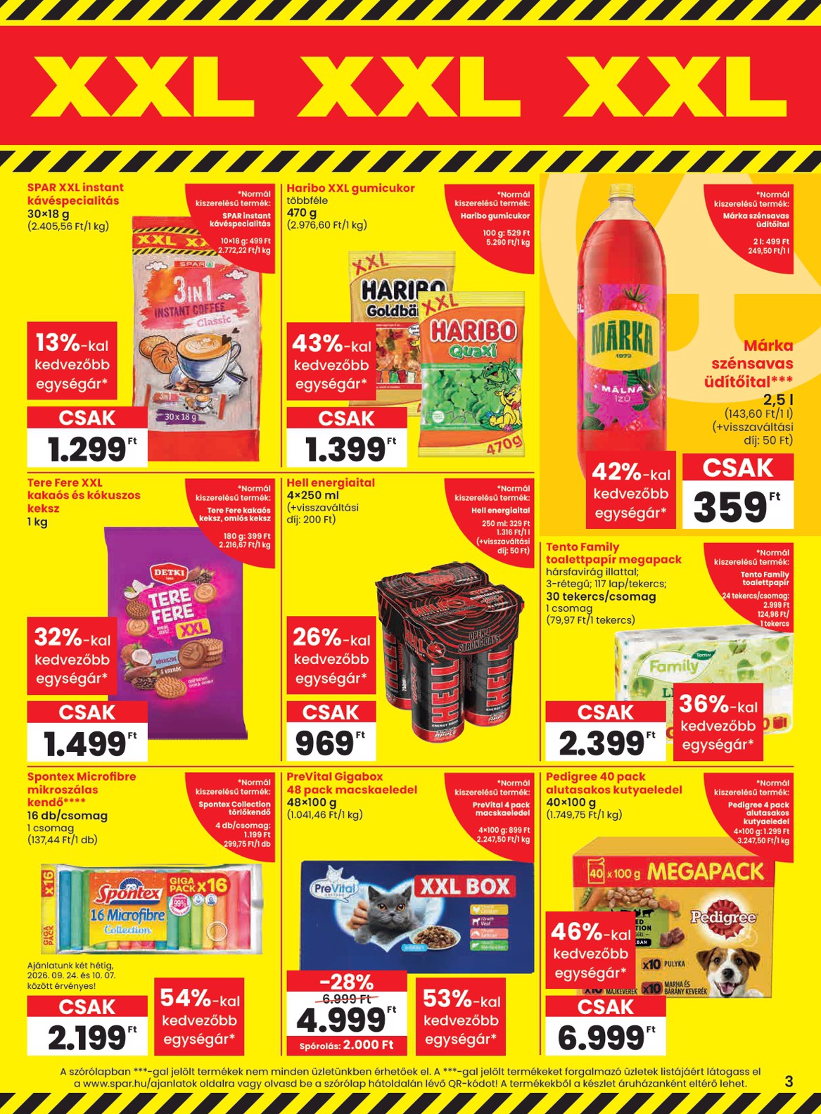 spar - SPAR hirdetmény a következő hétre csütörtöktől 2026.09.24.-tól szerdától 2026.09.30.-ig - page: 3