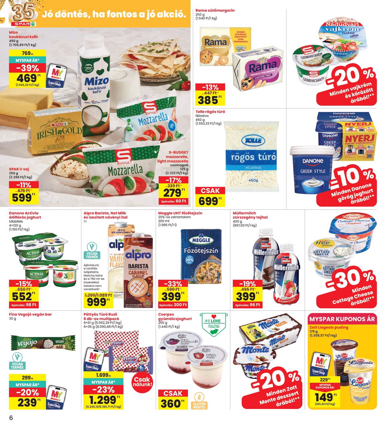 spar - INTERSPAR hirdetmény a következő hétre csütörtöktől 2026.09.24.-tól szerdától 2026.09.30.-ig - page: 6