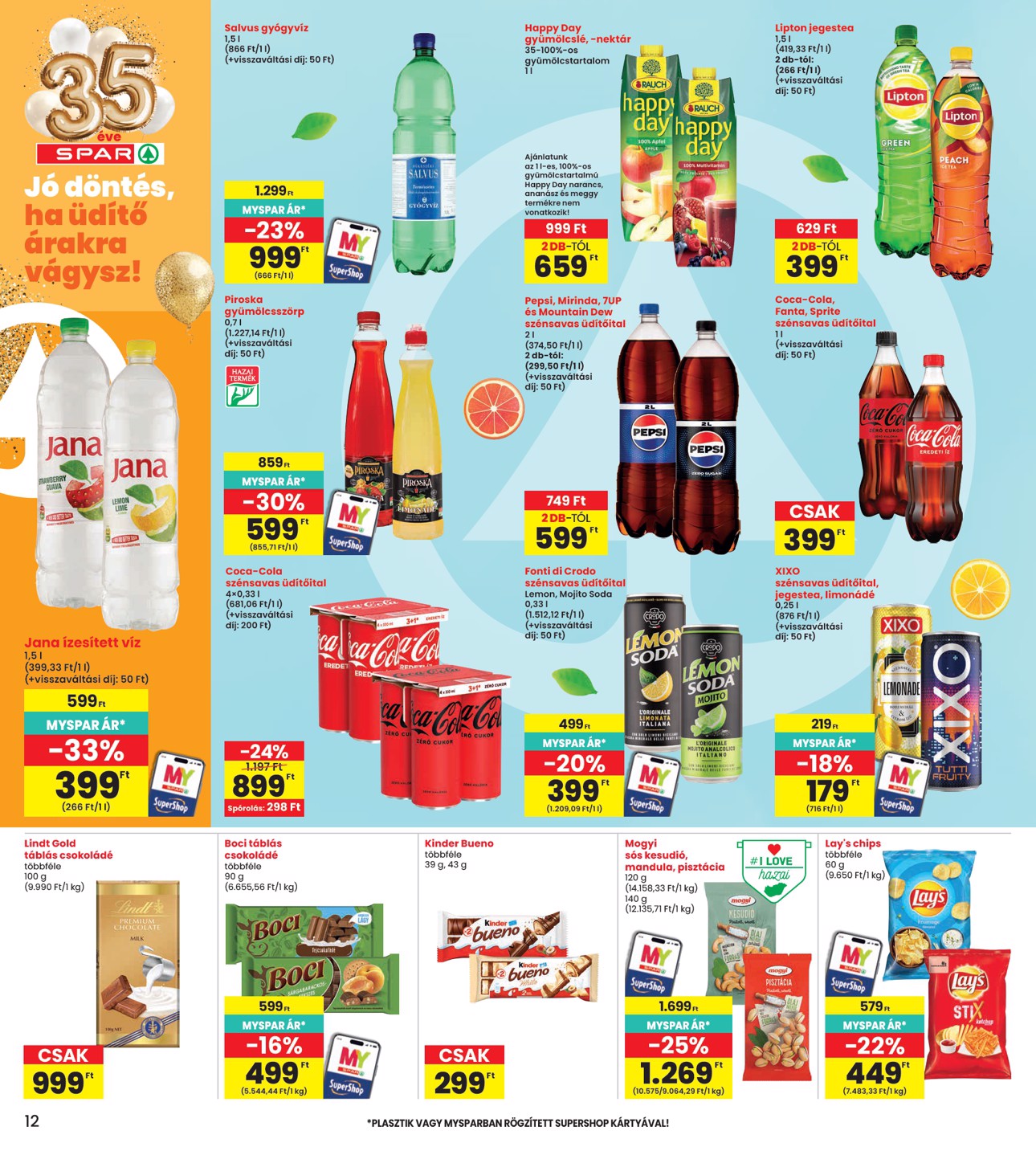 spar - INTERSPAR hirdetmény a következő hétre csütörtöktől 2026.09.24.-tól szerdától 2026.09.30.-ig - page: 12