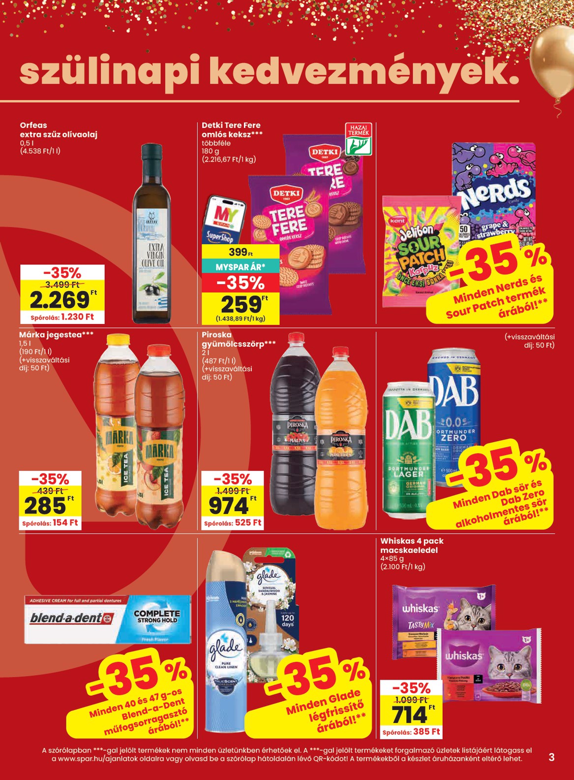 spar - SPAR hirdetmény a következő hétre csütörtöktől 2026.10.22.-tól szerdától 2026.10.28.-ig - page: 3