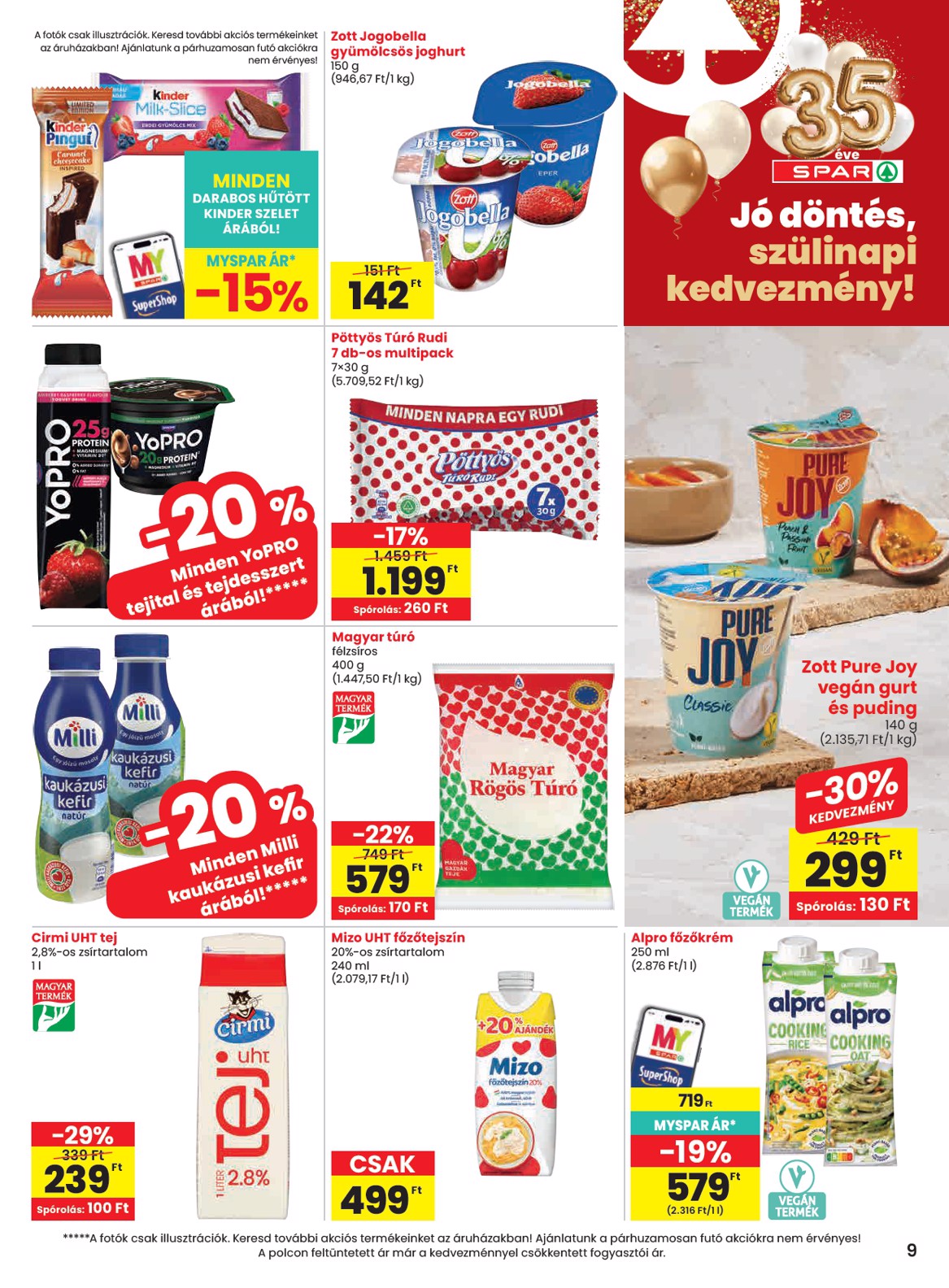 spar - SPAR hirdetmény a következő hétre csütörtöktől 2026.10.22.-tól szerdától 2026.10.28.-ig - page: 9
