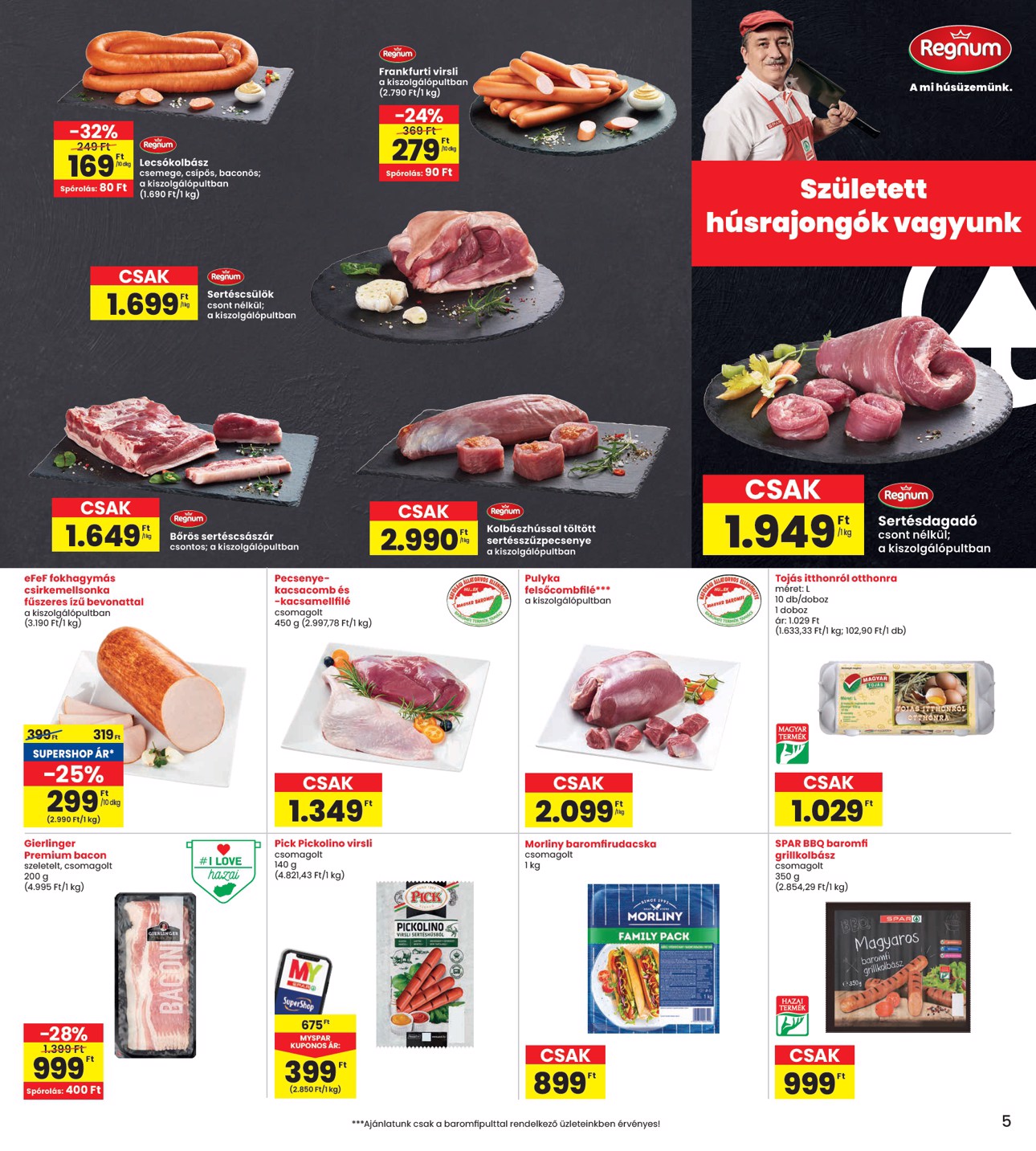 spar - INTERSPAR akciós újság, érvényes 04.23. - 04.30. - page: 5