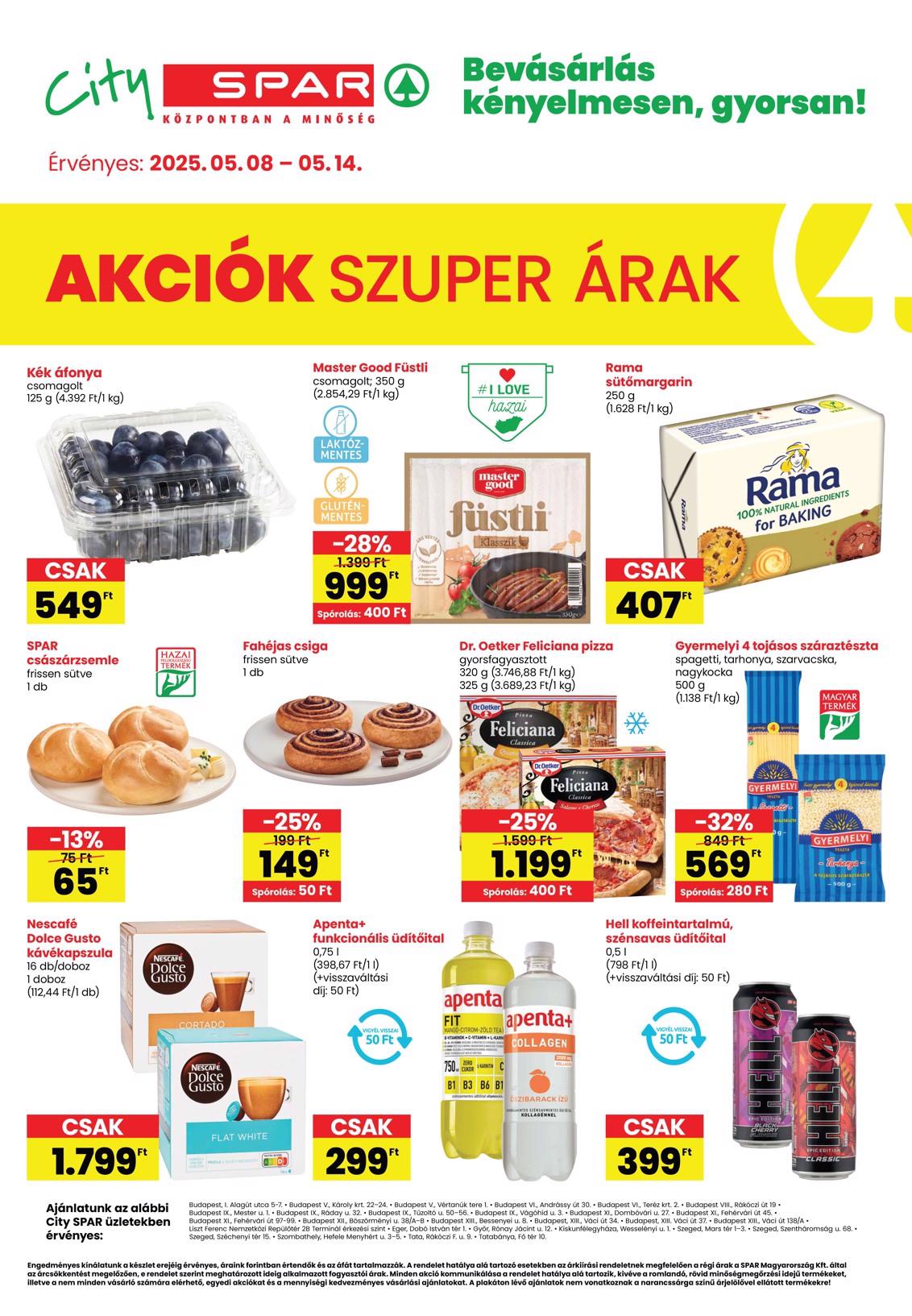spar - City SPAR akciós újság, érvényes 05.08. - 05.14.