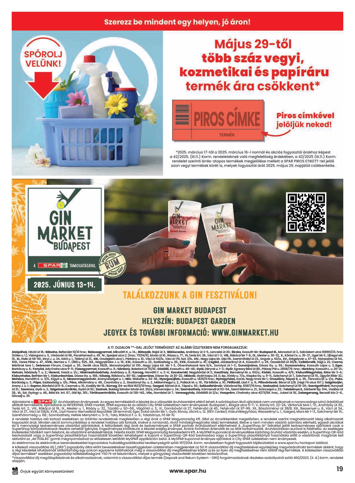 spar - SPAR - Hősök tere üzletnyitás akciós újság, érvényes 05.29. - 06.04. - page: 19