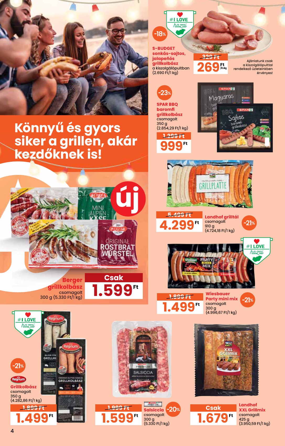 spar - SPAR - Kerti party akciós újság, érvényes 06.06. - 06.25. - page: 4