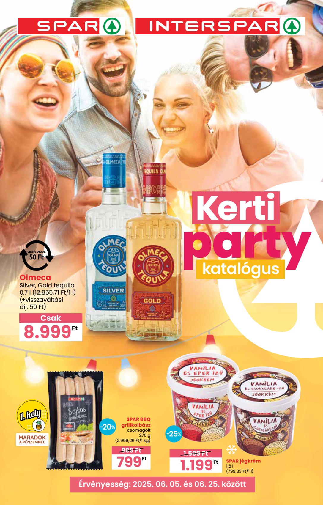 spar - SPAR - Kerti party akciós újság, érvényes 06.06. - 06.25.