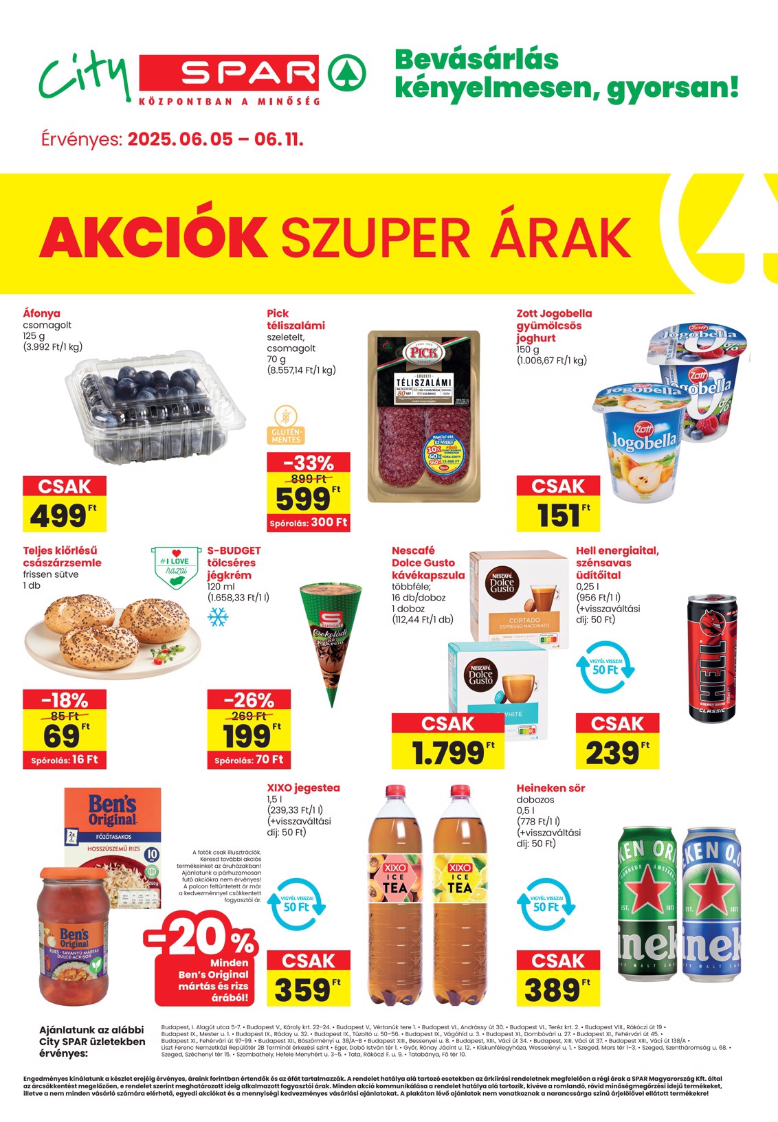 spar - City SPAR akciós újság, érvényes 06.05. - 06.11.