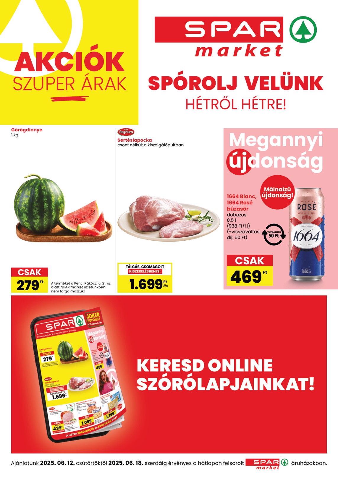 spar - SPAR - Market akciós újság, érvényes 06.12. - 06.18.