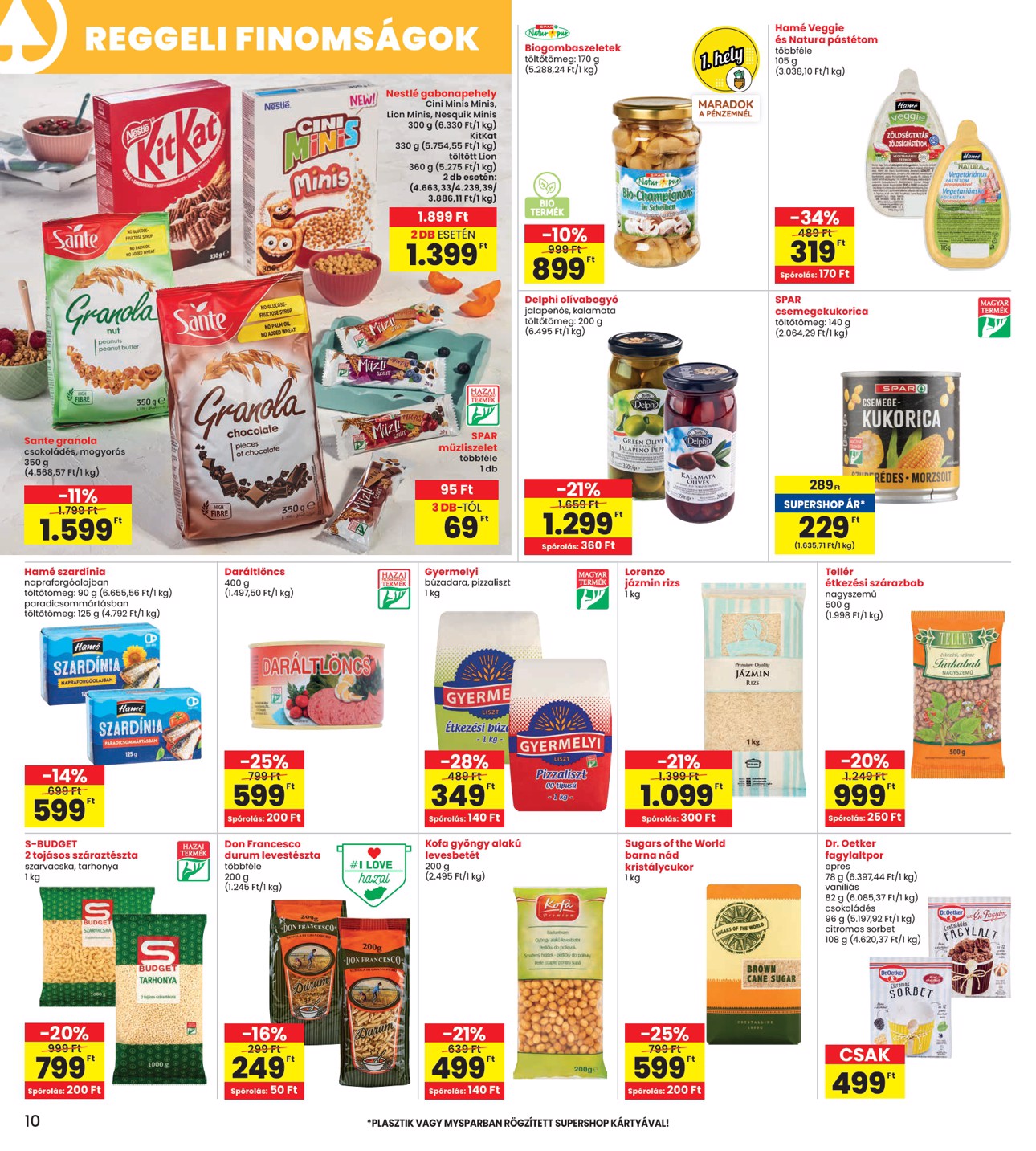 spar - INTERSPAR akciós újság, érvényes 07.17. - 07.23. - page: 10