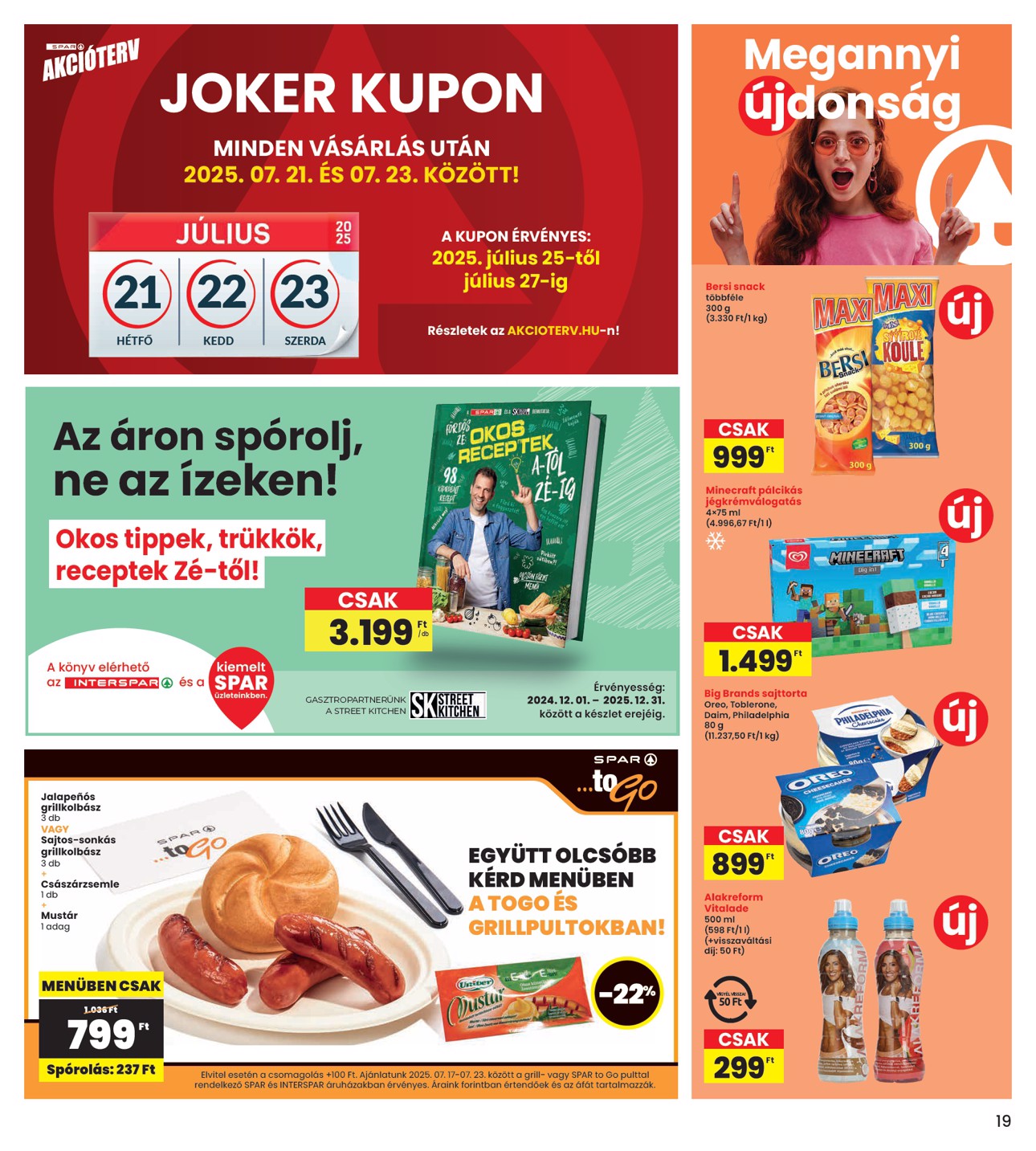spar - INTERSPAR akciós újság, érvényes 07.17. - 07.23. - page: 19