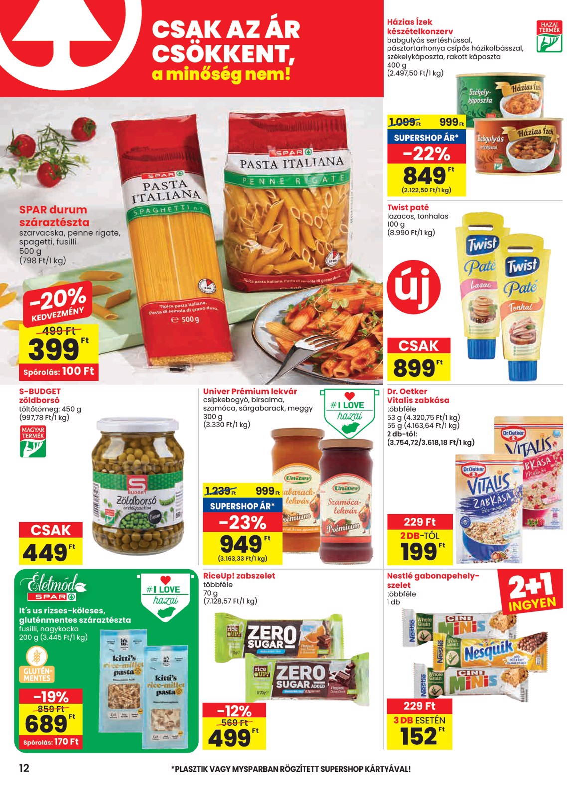 spar - SPAR akciós újság, érvényes 07.24. - 07.30. - page: 12