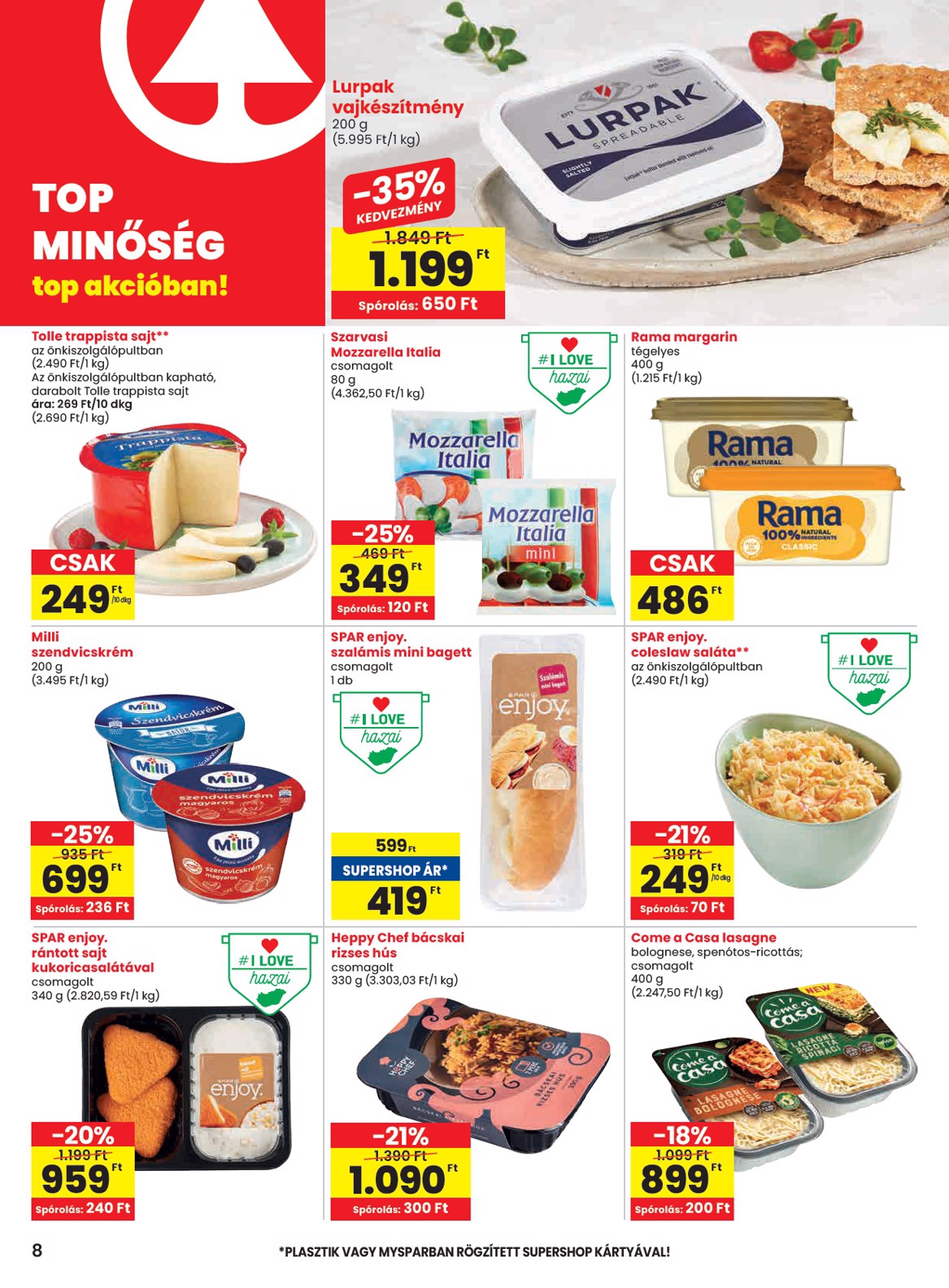 spar - SPAR akciós újság, érvényes 07.24. - 07.30. - page: 8