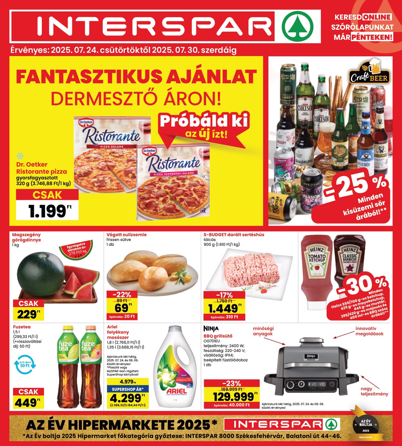 spar - INTERSPAR akciós újság, érvényes 07.24. - 07.30.