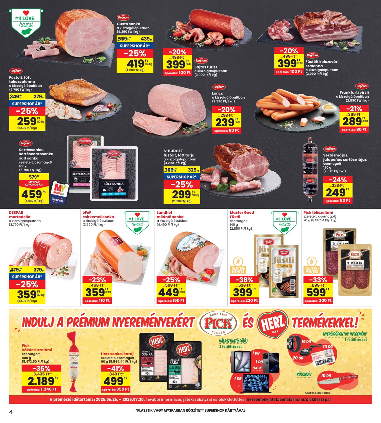 spar - INTERSPAR akciós újság, érvényes 07.24. - 07.30. - page: 4