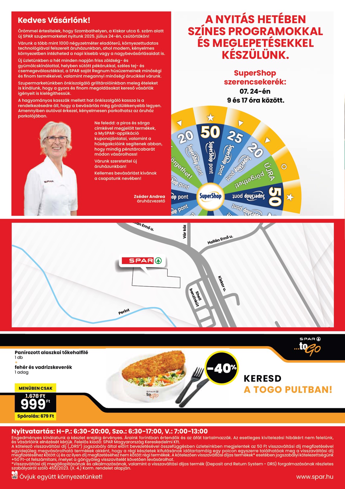 spar - SPAR - Szombathely üzlet megújulás akciós újság, érvényes 07.24. - 07.30. - page: 4