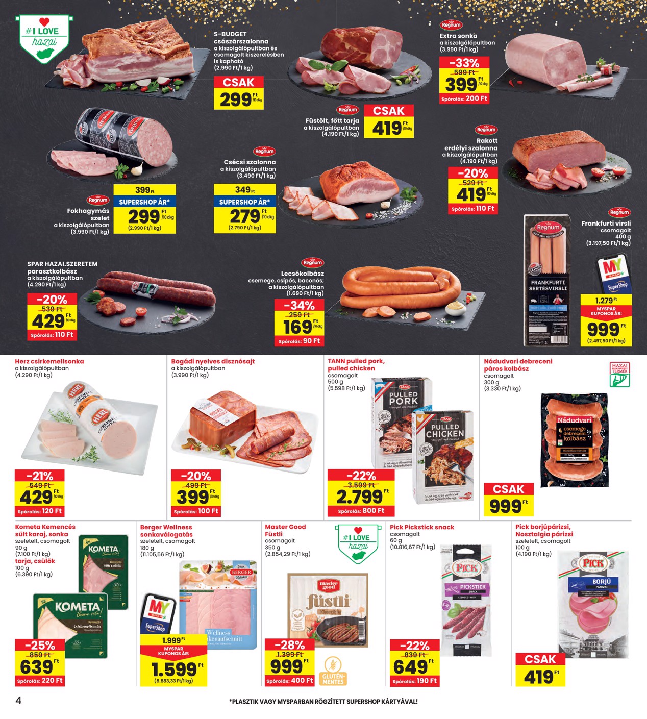 spar - INTERSPAR akciós újság, érvényes 01.22. - 01.28. - page: 4