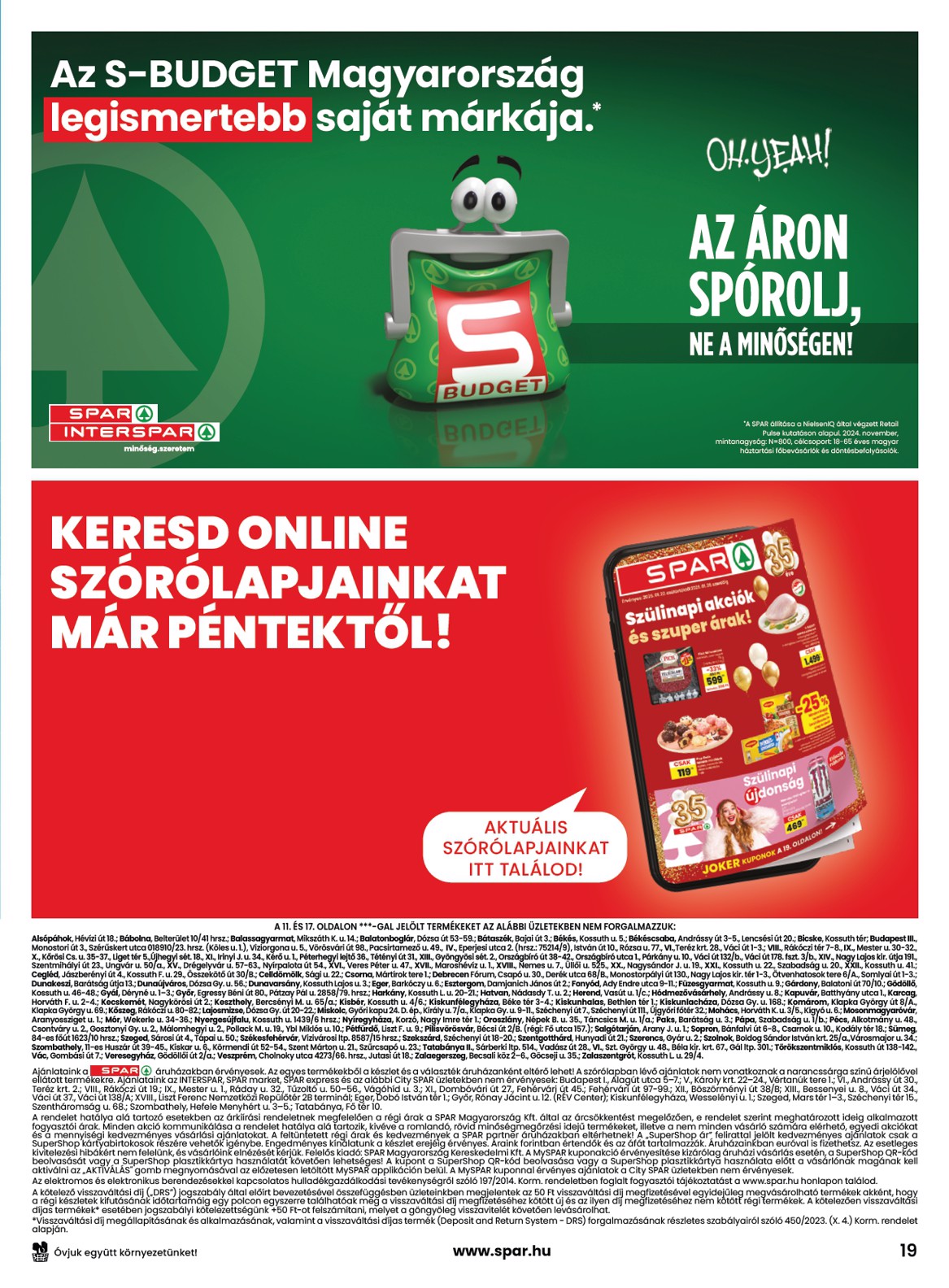 spar - SPAR akciós újság, érvényes 01.22. - 01.28. - page: 19