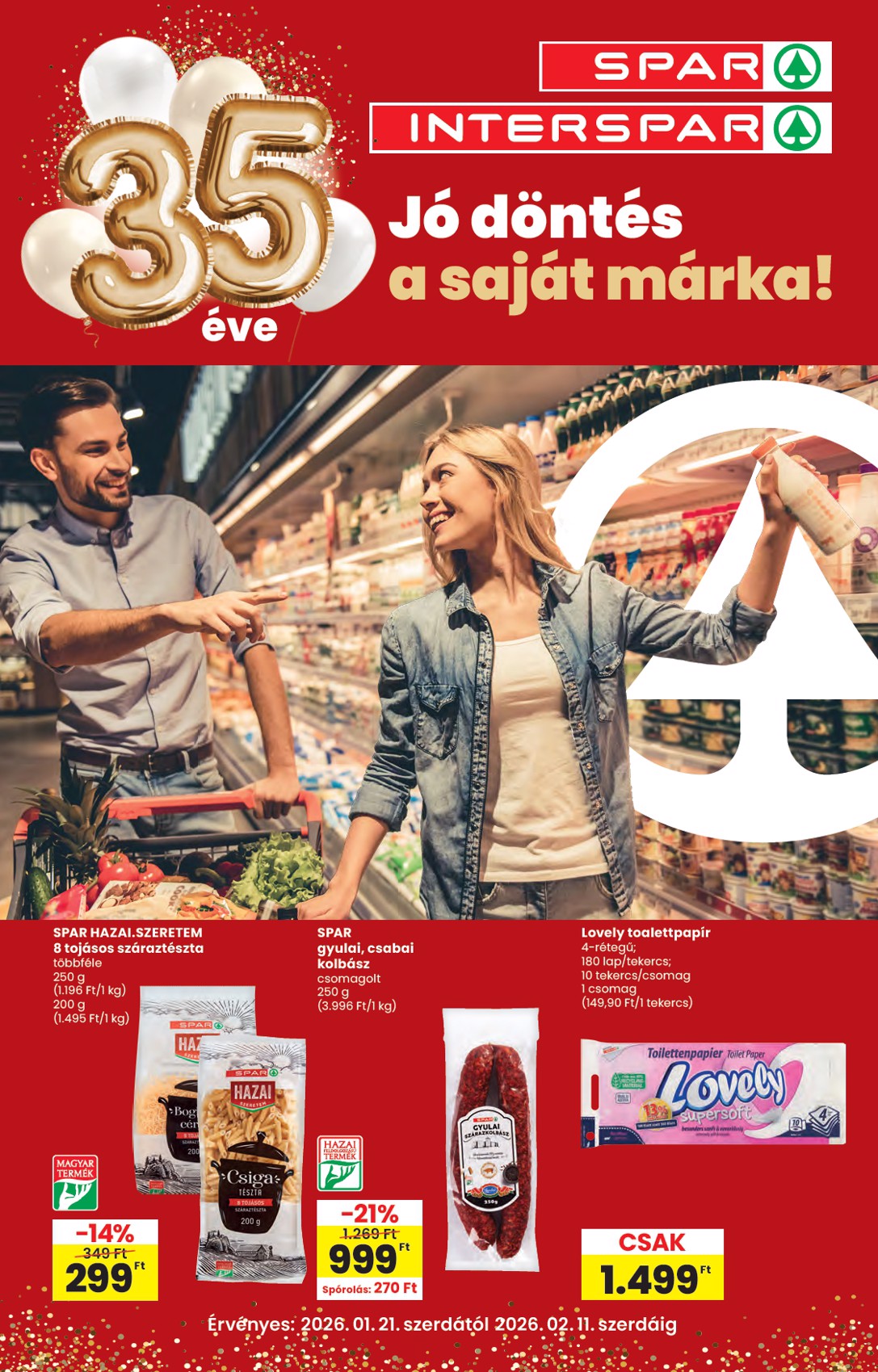 spar - SPAR - Saját márka katalógus akciós újság, érvényes 01.21. - 02.11.
