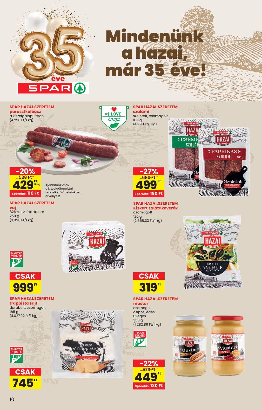 spar - SPAR - Saját márka katalógus akciós újság, érvényes 01.21. - 02.11. - page: 10
