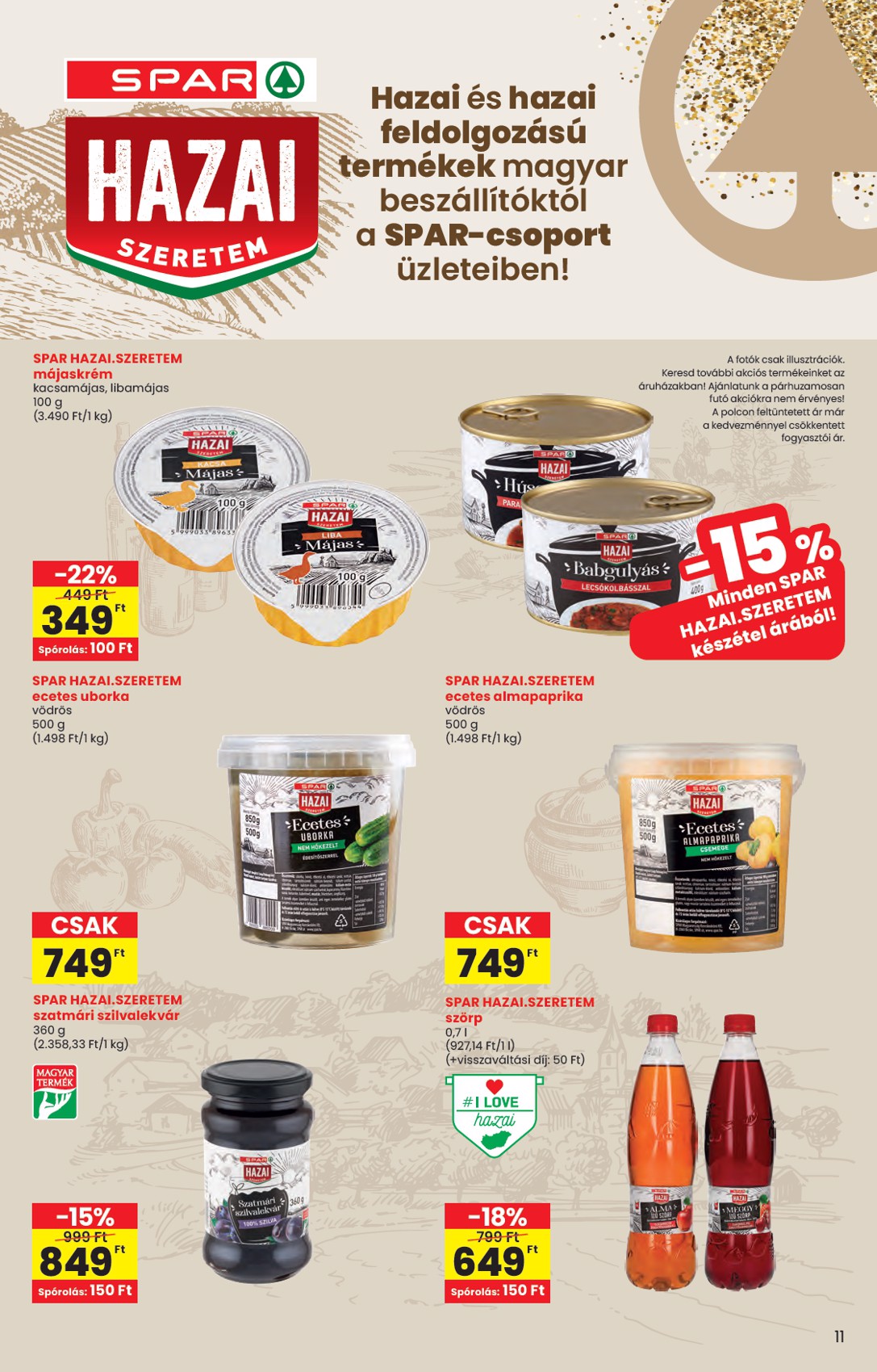 spar - SPAR - Saját márka katalógus akciós újság, érvényes 01.21. - 02.11. - page: 11