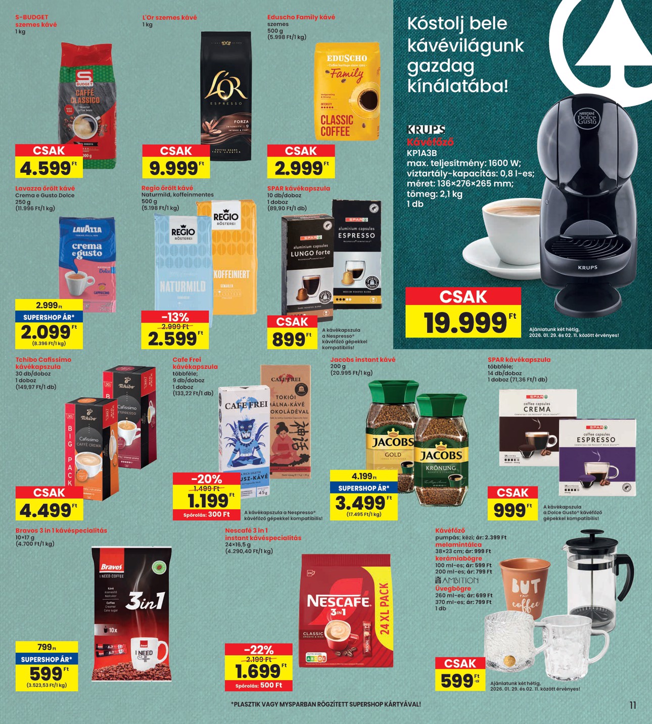 spar - INTERSPAR akciós újság, érvényes 01.29. - 02.04. - page: 11