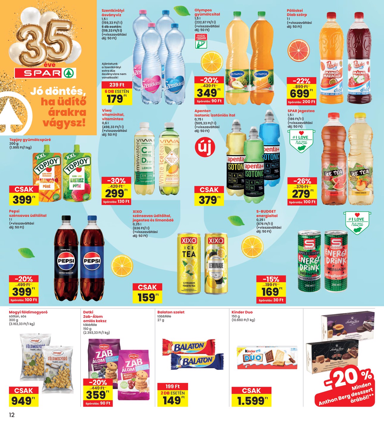spar - INTERSPAR akciós újság, érvényes 01.29. - 02.04. - page: 12