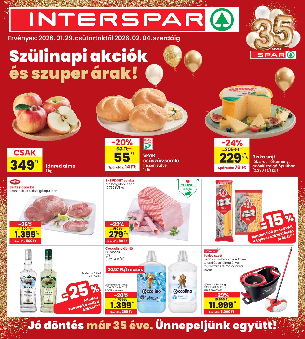 spar - INTERSPAR akciós újság, érvényes 01.29. - 02.04.