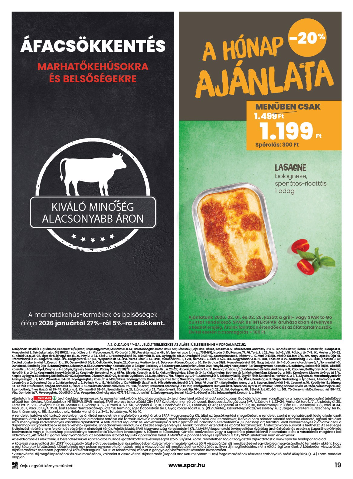 spar - SPAR akciós újság, érvényes 2026.02.05. - 2026.02.11. - page: 19