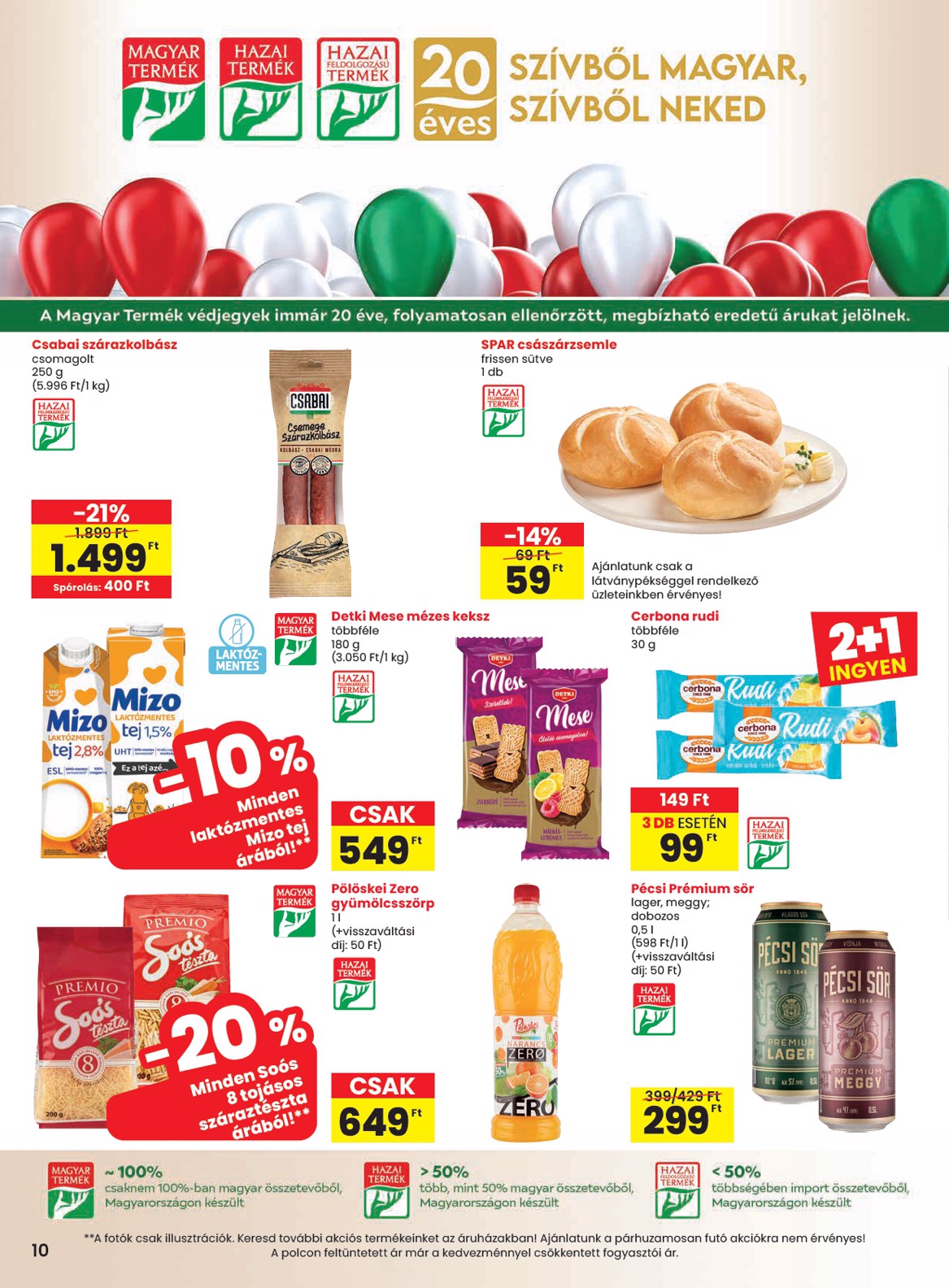 spar - SPAR akciós újság, érvényes 2026.03.12. - 2026.03.18. - page: 10