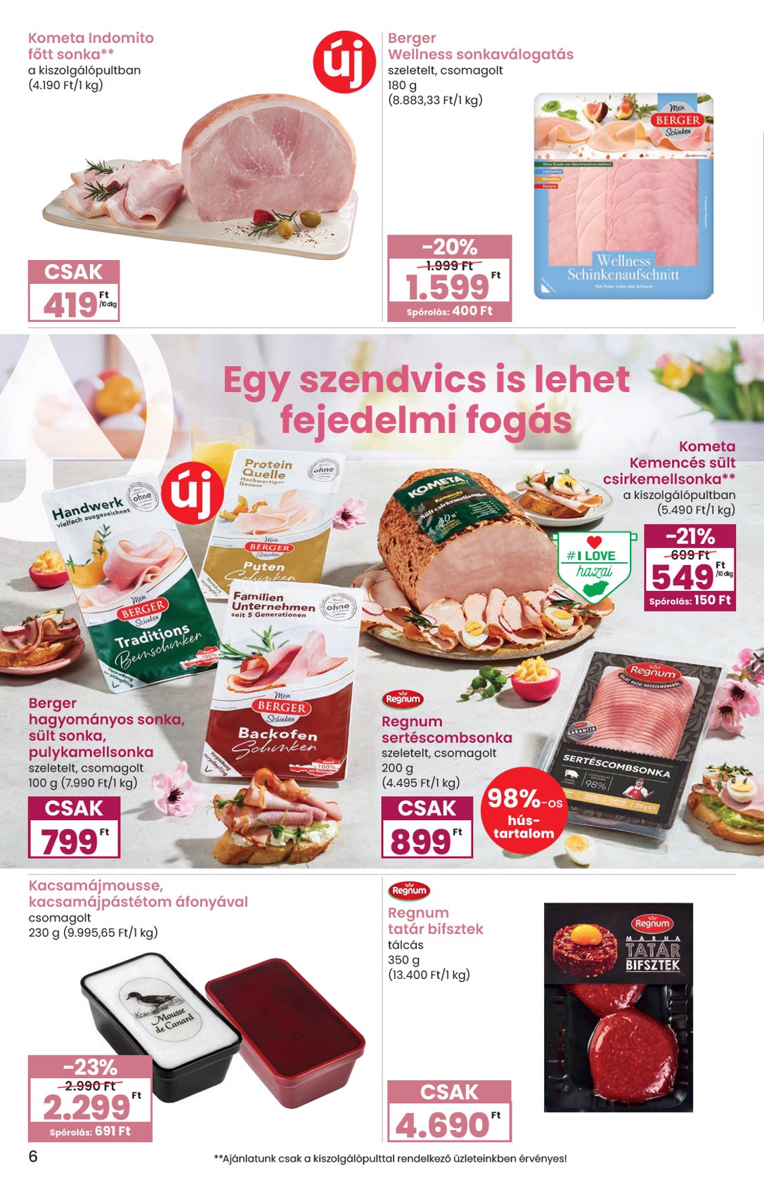 spar - SPAR - Ínyenc katalógus akciós újság, érvényes 2026.03.09. - 2026.04.08. - page: 6