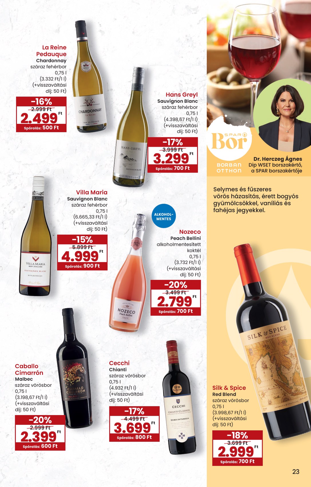 spar - SPAR - Ínyenc katalógus akciós újság, érvényes 2026.03.09. - 2026.04.08. - page: 23