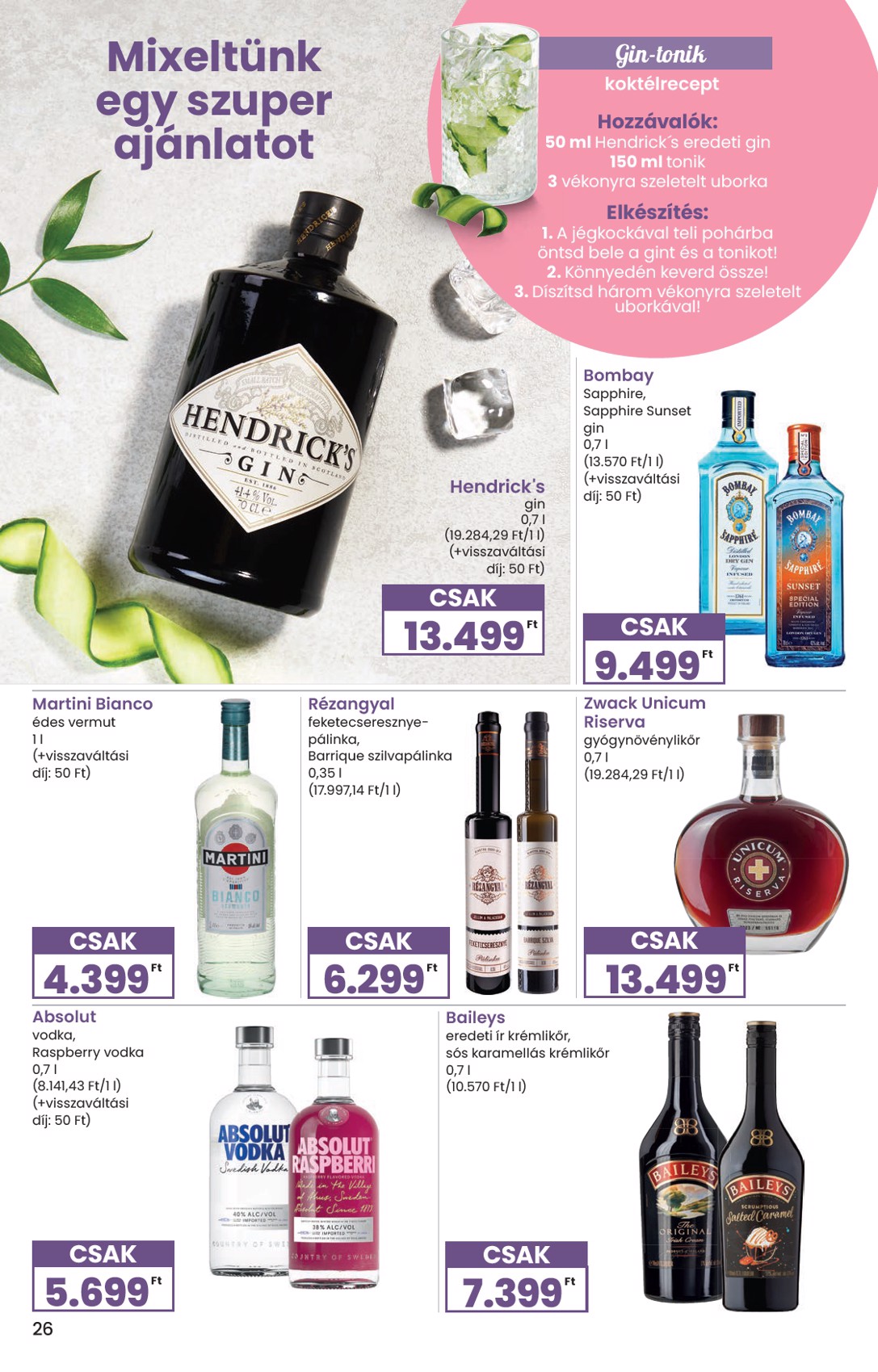 spar - SPAR - Ínyenc katalógus akciós újság, érvényes 2026.03.09. - 2026.04.08. - page: 26