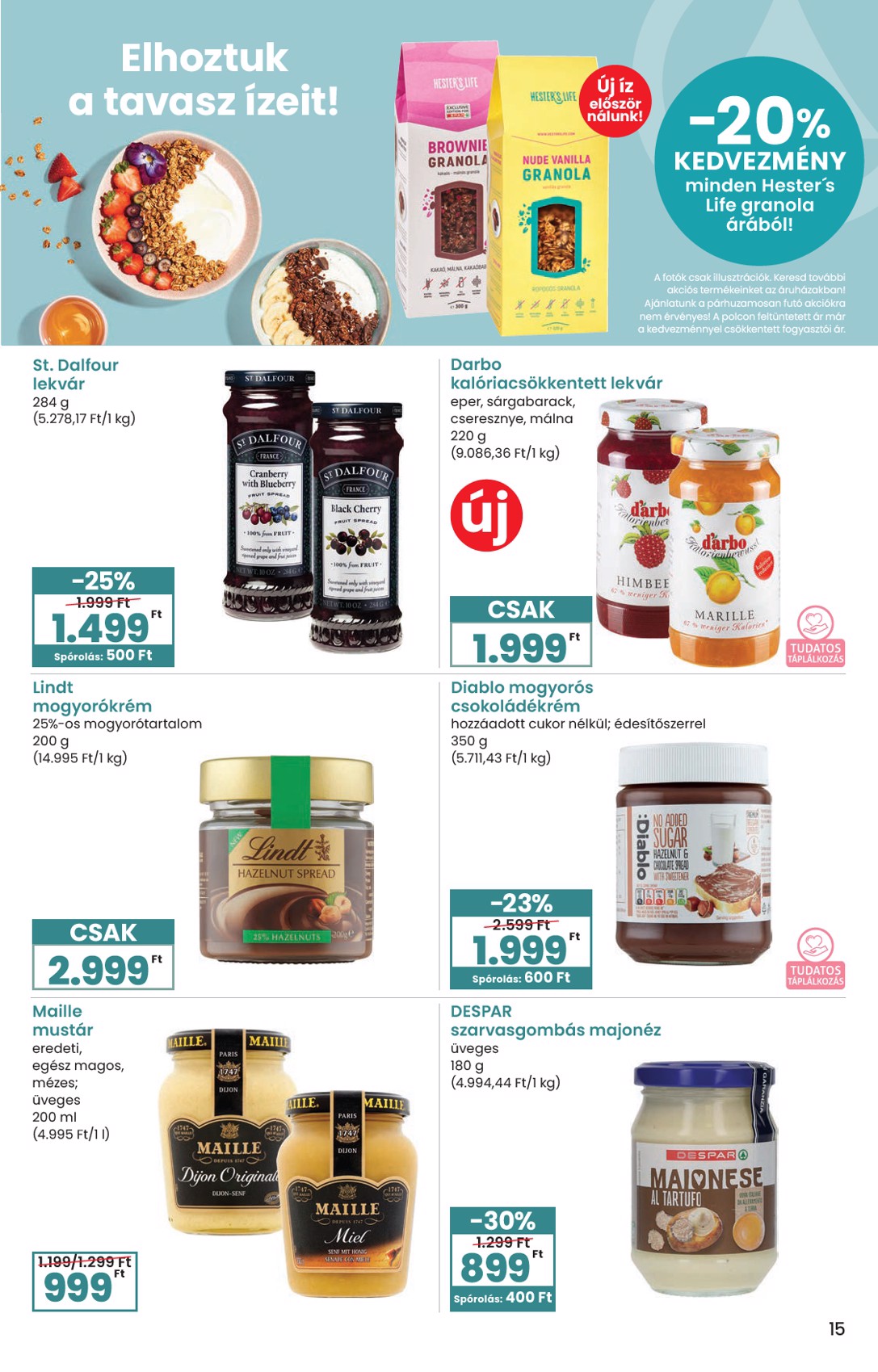 spar - SPAR - Ínyenc katalógus akciós újság, érvényes 2026.03.09. - 2026.04.08. - page: 15